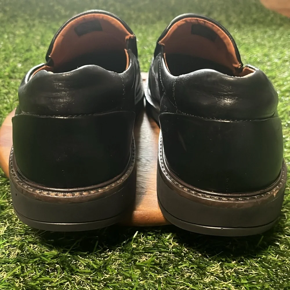 Ecco Holton Apron Toe Black Loafers Size 43 Men’s 9.5 Extra Width